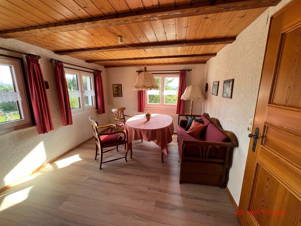 Ferienwohnung der Westallgäuer Flugschule, das Wohnzimmer